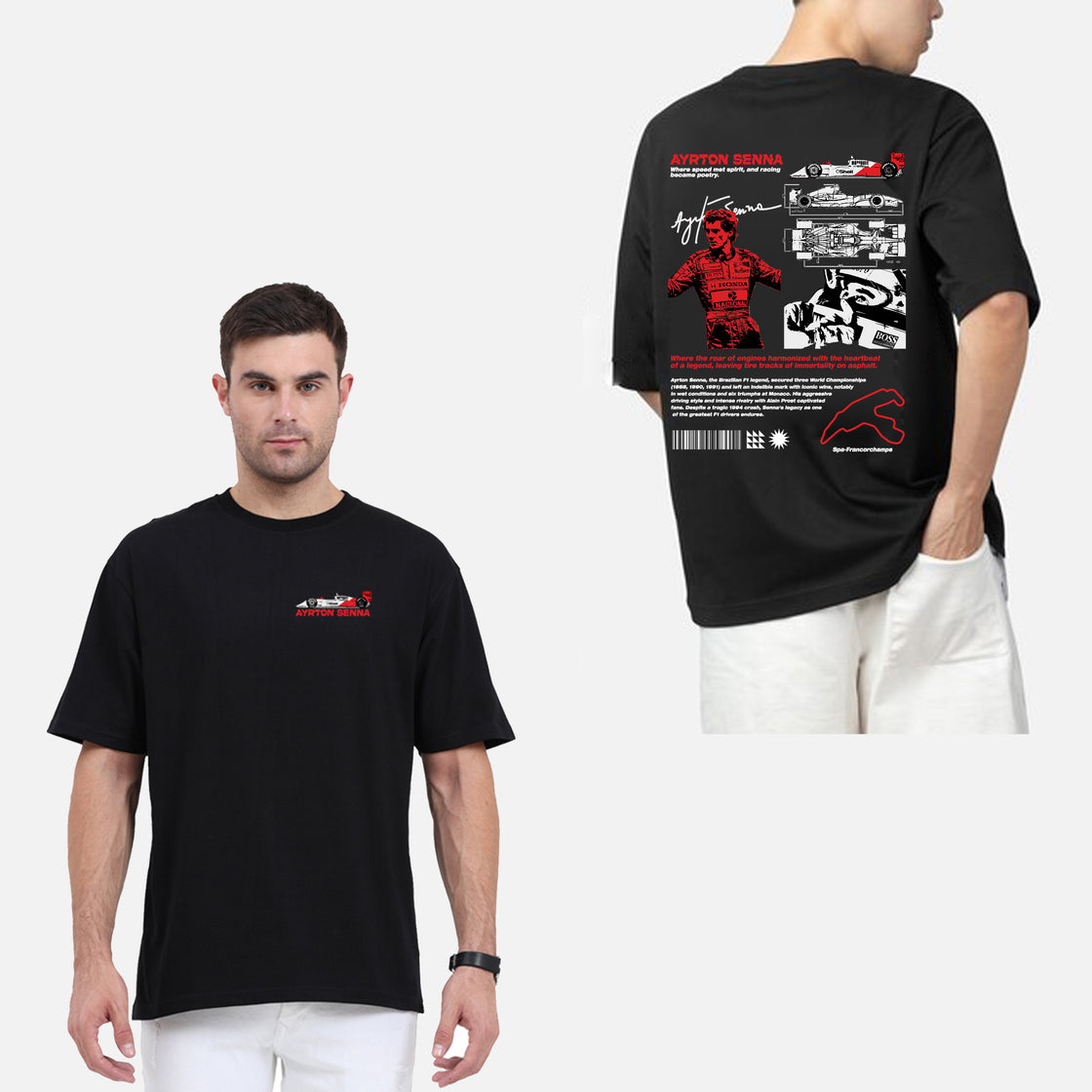 Ayrton Senna Legacy Edition: Unisex Oversized Classic T-Shirt