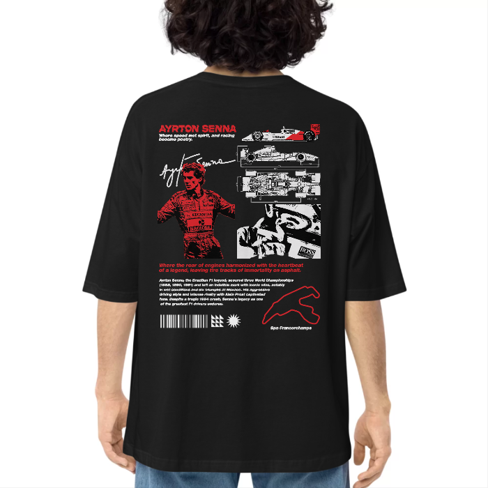 Aryaton Senna Oversized T-Shirt - Image 2